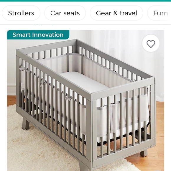 Breathable baby mesh crib liner - Picture 2 of 4